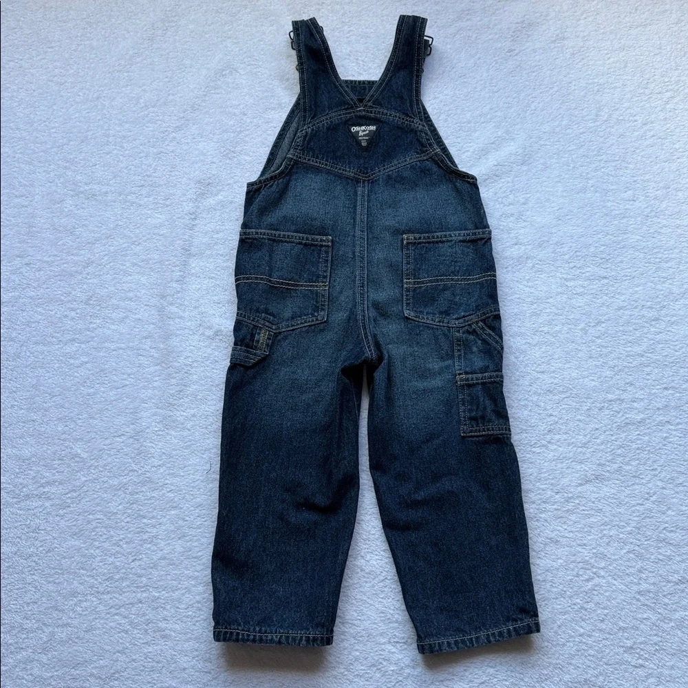 OshKosh B'gosh Dark Wash Denim Bib Overalls, Toddler 3T